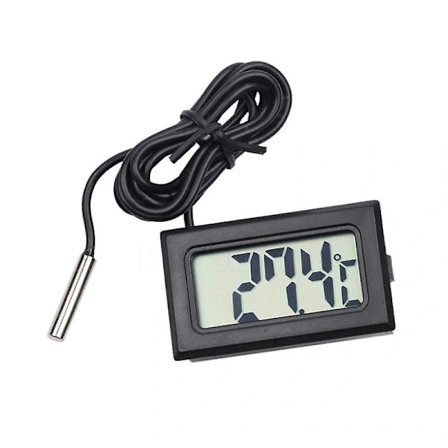 Digitalt LCD-displaytermometer for kjøleskap, frysere, kjølerom og kjølere - Mini innebygde måleverktøy