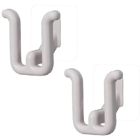 2-delt tøffel krog badeværelse brusebad tøfler selvklæbende opbevaringsstativ pladsbesparende klæbrig holder