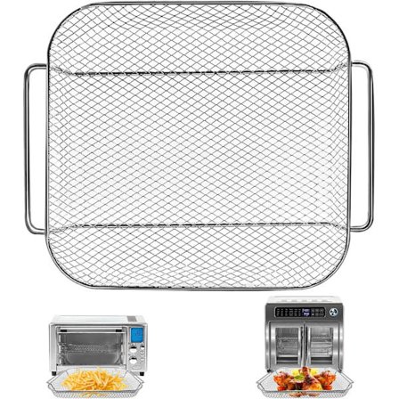 Stor Airfryer, 31,75 cm × 25,4 cm Stål Airfryer Tilbehør Trådhylde