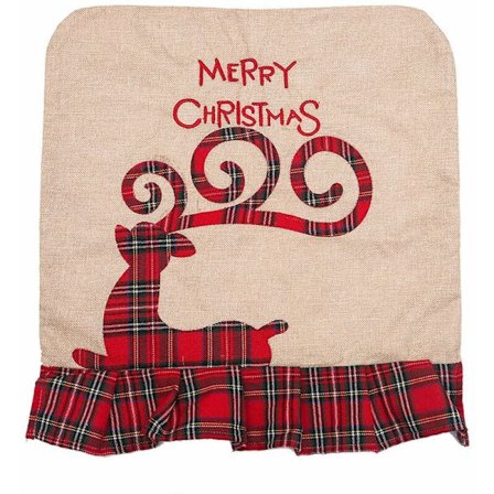 Jule dagligvarer linned broderi stolbetræk restaurant stjerne hotel ryg bord og stol dekoration A