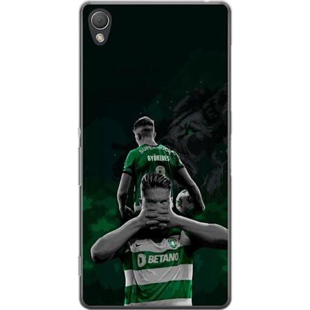 Kompatibelt Mobildeksel til Sony Xperia Z3 Neonmotiv med teksten "Gaming is in my DNA" på en blå og rød murvegg med en lysende DNA-spiral.