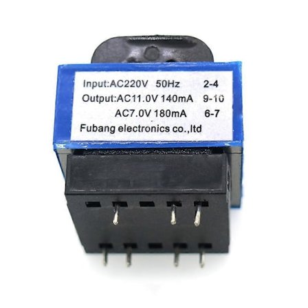 Ny mikrobølgeovn transformator AC 220V til 11V/7V 140mA/180mA 7-pin PT-6329A av mikrobølgeovn deler