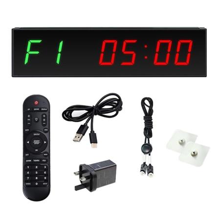 Hjemmestoppeklokke Nedtelling/oppover, Treningstimer intervallklokke, Led Interval Timer