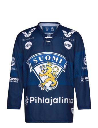 Leijonat Replica Fan Jersey, Home Sport Women Women Sports Clothes Sports Tops & T-shirts Sport T-shirts Navy Finland Ice Hockey