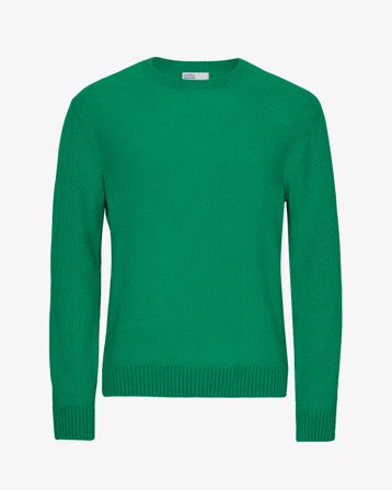 Classic Merino Wool Crew - Kelly Green S