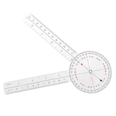 Goniometer Medi cal Joint Lineal Kalibreret Ortopædisk Vinkellineal 13 tommer 33 cm