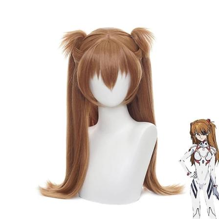 2023-2 farver Asuka Langley Soryu Cosplay parykker Lang brun