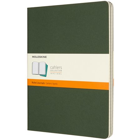 Cahier Notebook XL Green Ruled