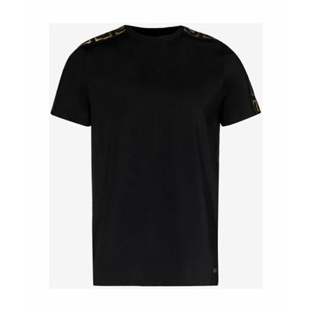 Versace, T-Shirts Zwart, Heren, Maat:S,stretch,print