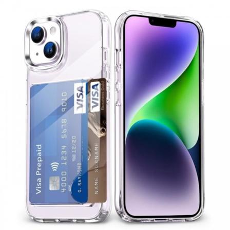 iPhone 11 støtsikkert deksel med kortrom V3 Transparent