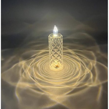 LED-ljus med rosdesign