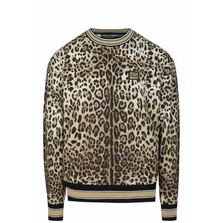 Dolce & Gabbana LEO Sweatshirt , Oranje , Heren , Maat: M