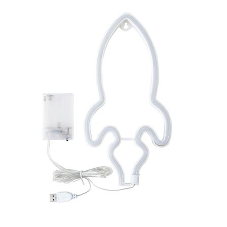 Raketti Neon-kyltit Erikois-LED-yövalo Seinäkoriste Akku tai USB