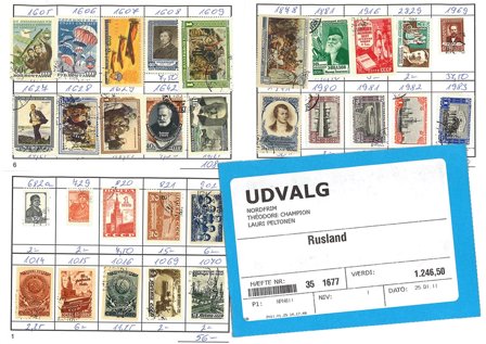 Rusland - Udvalgshæfte med 160 forskellige frimærker - Stemplet