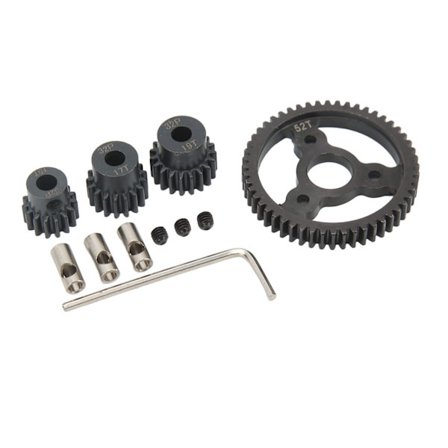 RC Metal Spur Gear Set Motor Pinion Gears Kit 52T 15T 17T 19T til Traxxas Slash RC Bil