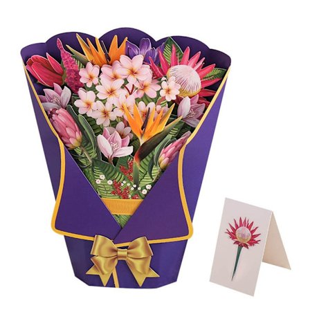 3D pop-up bukett papirblomster 6 6