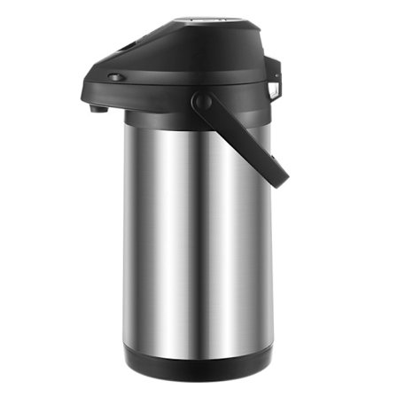 Kaffe pumpekanne, 4L rustfritt stål termoskanne varm drikke dispenser & varmtvannsbeholder - Kaffe karaffel perfekt for kaffe og te