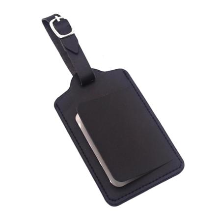 Musta Addrids Leather Learn matkatavaroiden hallintoosoite matkalaukkulle musta