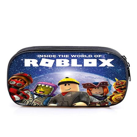 Roblox Tryckt Pojkar Flickor Stor Kapacitet Pennfodral Pennväska Student Skolmaterial Organizer Väska Tillbaka till Skolan Gåva-WELLNGS