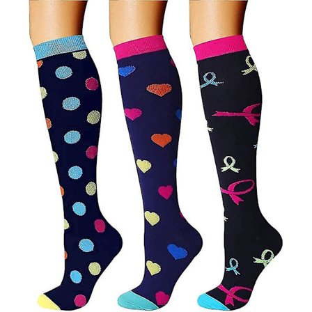 Unisex kompresjonsstrømper sirkulasjon (8 par) 15-20 mmHg er den beste støttegaven [db]