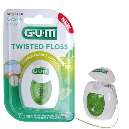 GUM Tandtråd Twisted Floss 30 m, Medicin & Pleje, Mund & Tandpleje, Tandtråd