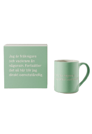 Design House Stockholm Mugg, Jag är fräknigare Kök & matlagning Grön 35CL