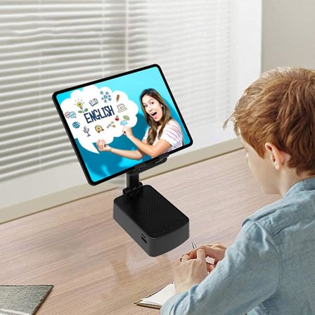 Bluetooth-högtalare, enkel att bära, mobiltelefonstativ, batteri med hög kapacitet, Bluetooth-ljud, multifunktionell tre-i-ett-livestreaming-