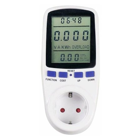 Digital Strømmålerkontakt, Energiforbruk med 7 Moduser og LCD