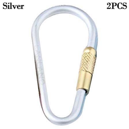 2stk klatreknappspenne nøkkelring SØLV Silver