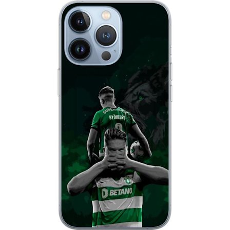 Yhteensopiva Puhelinkuori Apple iPhone 13 Pro Neonmotiivi, jossa teksti "Gaming is in my DNA" sinisenä ja punaisena tiiliseinällä, jossa loistava DNA-