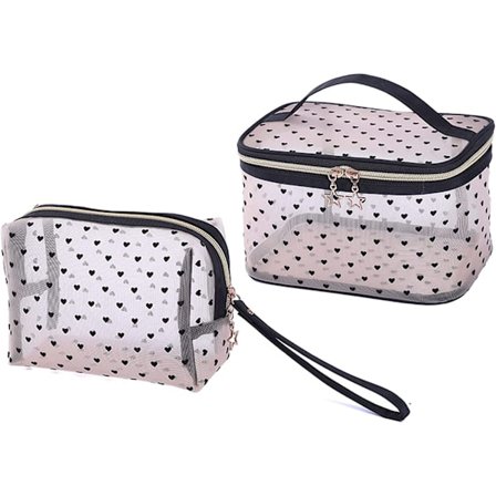 Set med 2 smink necessärer/fickor