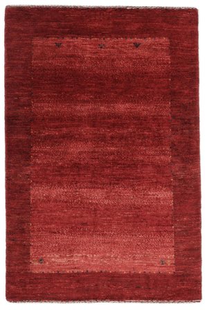 Loribaft Fine Rug 78X118 Dark Red/Black Wool