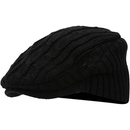 Newsboy Cap Heklet Beret Hater for Kvinner Menn Klassisk Malerhatt Beanies Cap Damer Kvinner Varm Vinterhatt Cabbie Hat