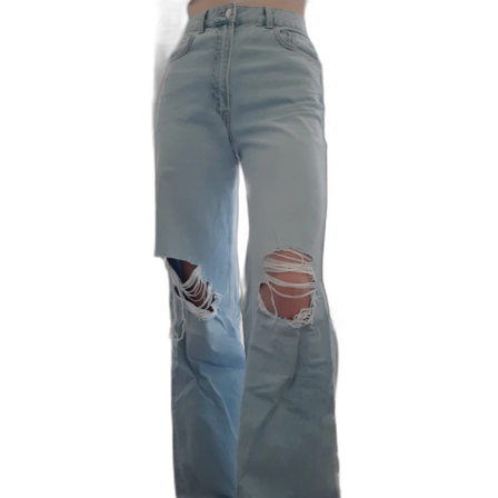 Wide leg jeans