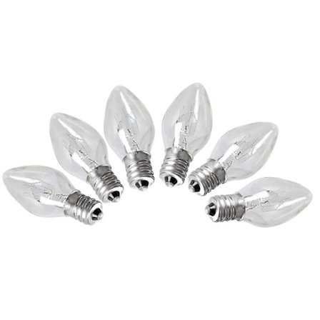 6-pack Himalayiska Saltlampslampor E12, 15 Watt För Säng Ing R -240v (FMY)