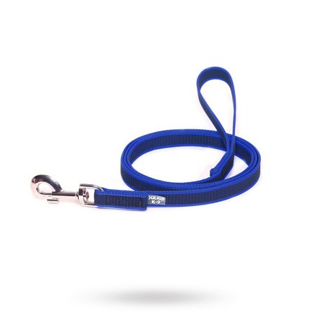JULIUS-K9 - K9 Super-Grip Koppel Blå/Grå 20 mm - Hundkoppel- För stora hundar