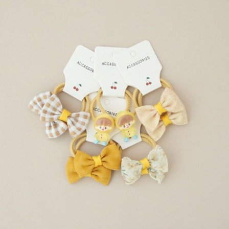 10 st Elastiskt gummiband Hårband Bowknot 9 9