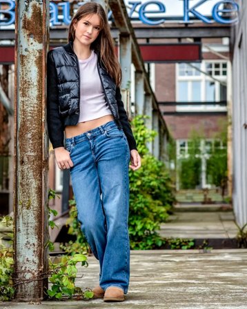 RYVLS Relaxed Jeans Bleu Jeans Fille - Kids Brand Store