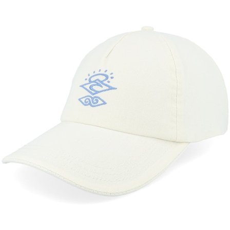 Rip Curl - Blanc unconstructed Casquette - Search Icon Cap Bone/Bright Blue Dad Cap @ Hatstore