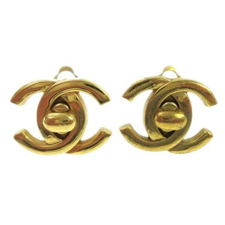 Chanel Vintage - Vintage Smycken - Gul - Dam - Storlek: One Size, Dam, Storlek: ONE SIZE