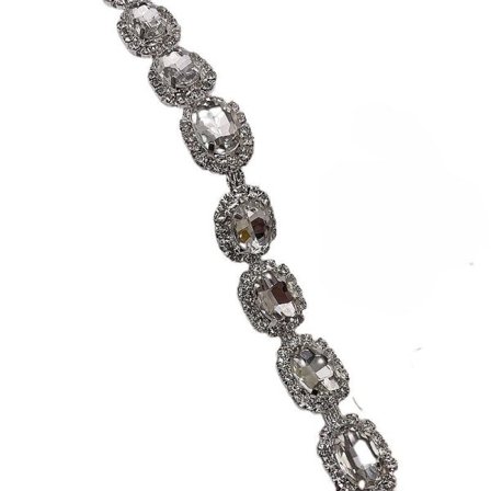 CDQ Bling kvast kæde trim tape til stof udsmykning DIY håndværk 1 yardCDQ