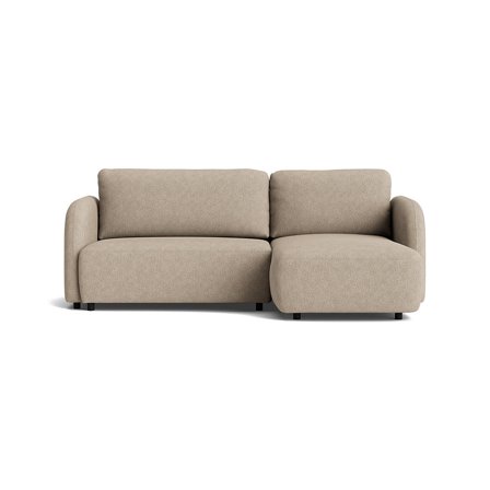 Arezzo chaiselong sovesofa, højrevendt - Aragon Grå/Beige - 241x154x90 - Sofa, sovesofa, chaiselong