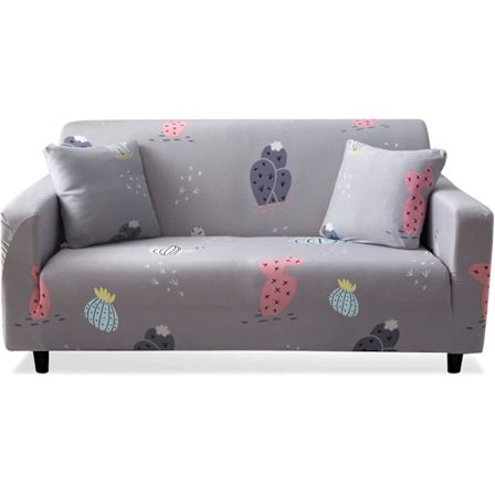 Sofföverdrag 1-sits soffaöverdrag elastiskt mjukt tyg 1-sits