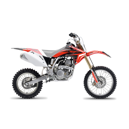 Komplet Naklejek Blackbird Dream 4 Czerwono-Czarno-Biały - Honda CRF 150R 2007-2026