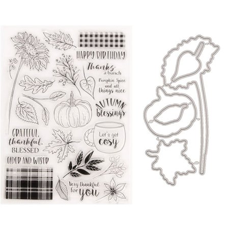 Fødselsdagstema Klart Stempel med Stanse Transparent Silikone Stempel Stanse Udskæringer Combo