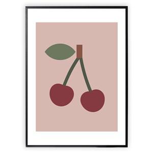 XO Posters Cherry 30 x 40 Poster One Size - Home accessories - One size - Red