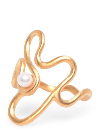Bay Pearl Ring - Fresh Water Pearl Gold Pernille Corydon