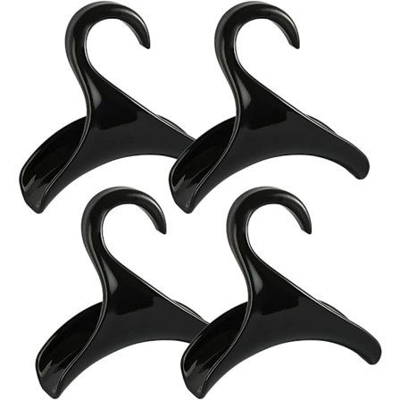 4-pak håndtaskeophæng krog taskeholder - sort - håndtaskeophæng eller