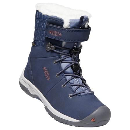 Keen Little Kids Hoodoo III Mid Waterproof Children lined boots Blue 29