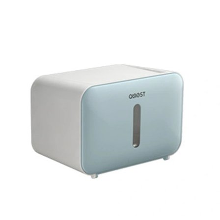 Toalettpappershållare Box Tissue Förvaringslåda BLÅ Blå